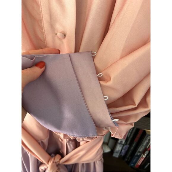 NWT Gigii’s Serenity Pink & Purple Button Front Maxi Dress Size Small MSRP $523 - Picture 7 of 9